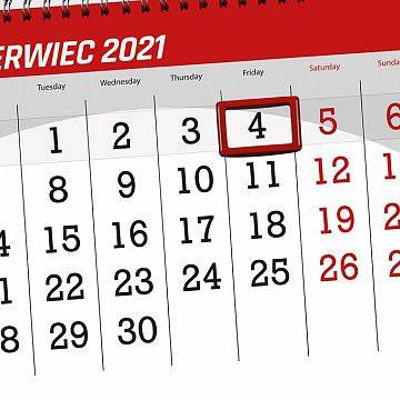 Grafika 4 czerwca 2021 r. dniem wolnym od pracy