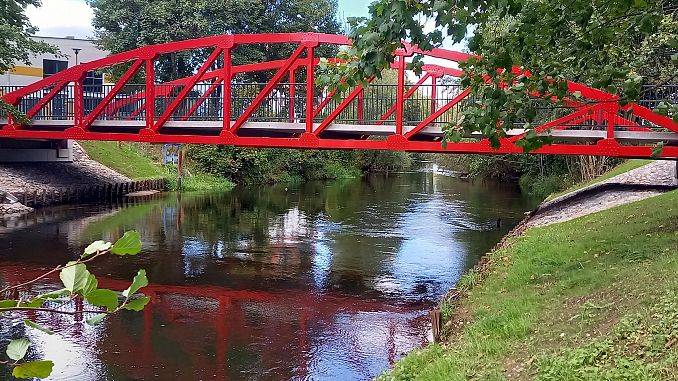 Grafika Słupsk dla rzeki, Słupia dla miasta